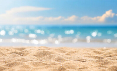 Panorama of a beautiful white sand beach and turquoise water in Maldives. Holiday summer beach background.. Wave of the sea on the sand beach.
