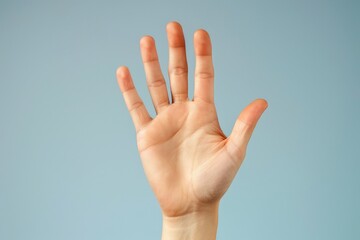 female  manicure. Beautiful young woman's hands on color  background - Image. Beautiful simple AI generated image in 4K, unique.