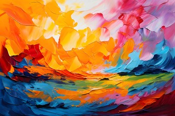 Abstract background with watercolor painting