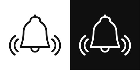 Notification Bell Icon. Alert Sound and Notification Visuals.