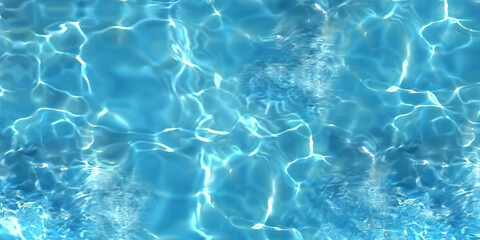 Fototapeta premium blue water wave texture background,Closeup of desaturated transparent clear calm water surface texture with splashes and bubbles. Trendy abstract nature background.turquoise water surface, banner