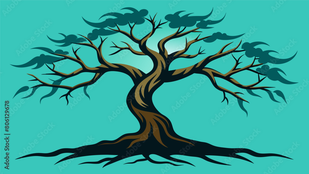 Poster the tree of forgiveness with its gnarled and twisted branches stands as a reminder that even the str