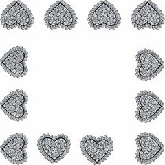 Digital paper, heart paper, seamless paper, seamless pattern, pattern, boho, boho pattern, paper