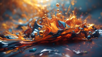 Abstract water liquid wallpaper art