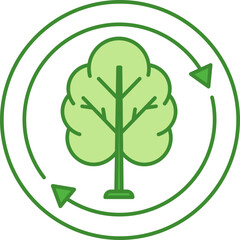 Green Viscose Fabric Fiber Icon. Vector. Eco-Viscose. Textile Fiber Based on Natural Fiber. Tag, Label For Clothes