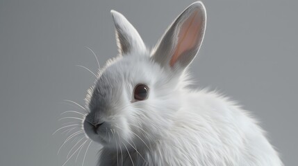 Obraz premium 白いウサギ