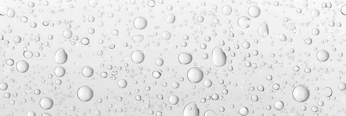 Water droplets on a white background. water drop texture on white	background
