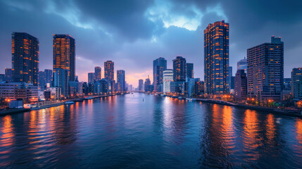 Fototapeta premium 都会の高級レジデンス