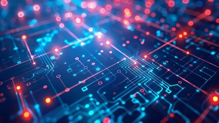 Fototapeta premium An abstract information technology background featuring network business infographics, ideal for depicting complex data and connections