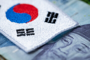 South Korean won and the symbol of South Korea, Financial concept related to Korea