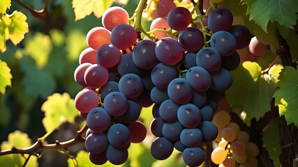 grapes on vine