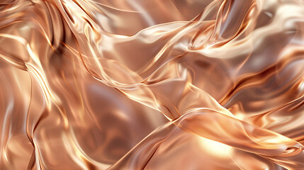 Shimmering smoke in shades of copper and bronze, weaving through the air like metallic silk.