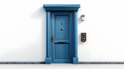 Stylish 3D Cartoon CEO Office Door Plate Icon in Minimalist Design