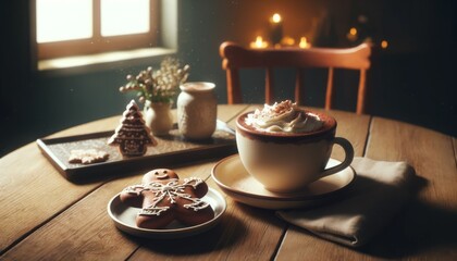 cup of coffee with chocolate