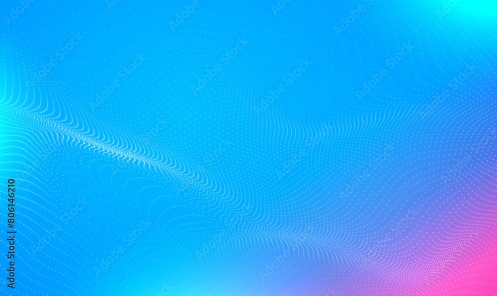 Poster abstract glowing particle dots technology background. digital wave with many dots and particles. tec
