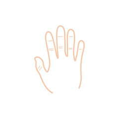 finger icon vektor