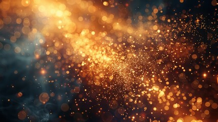 The image is a bright and colorful explosion of glitter and sparks. The bright colors and sparkling lights create a sense of excitement and energy. The image is likely meant to evoke feelings of joy