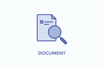 Document Vector Icon Or Logo Sign Symbol Illustration
