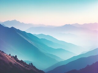 Fototapeta premium sunrise in the mountains