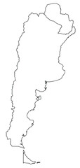 Outline of the map of Argentina, Paraguay