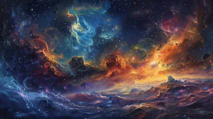 Fototapeta premium Grand Finale The Culmination of Cosmology