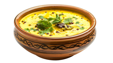 Delicious food. Kadhi isolated on a white background