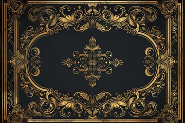 Step back in time with the vintage luxury vector invitation card