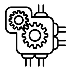Machine, engine icon