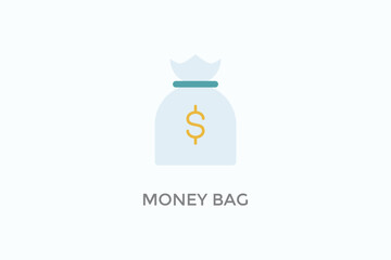 Money Bag Vector Icon Or Logo Sign Symbol Illustration