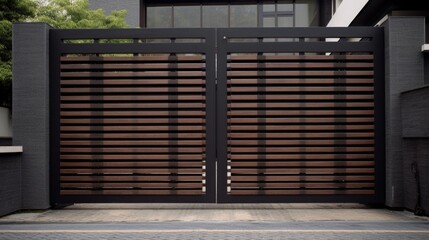 Roller gate of privat luxury residence.