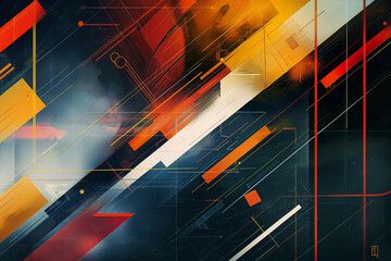 abstract background with arrows, At the heart of the composition, an abstract contemporary background serves as a canvas for creativity and expression