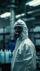 A lone scientist whistleblowing on illegal chemical weapons development, with incriminating evidence