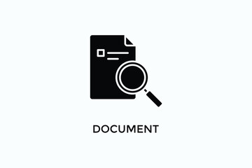 Document Vector Icon Or Logo Sign Symbol Illustration