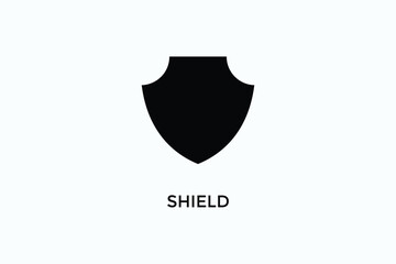 Shield Vector Icon Or Logo Sign Symbol Illustration