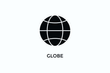 Globe Vector Icon Or Logo Sign Symbol Illustration
