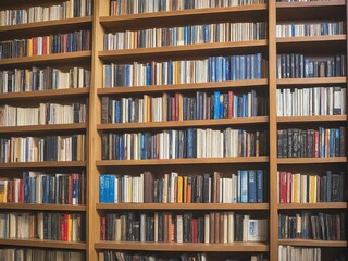 shelves with books
