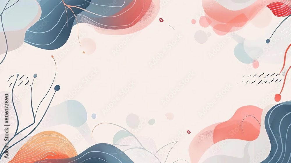 Poster abstract background with minimalist elements and subtle patterns