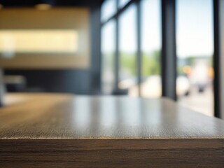 empty table on the table