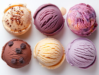 colorful ice cream balls