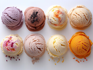 colorful ice cream balls