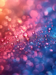 water drops colorful background