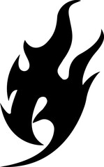 Web burning fire logo, simple icon