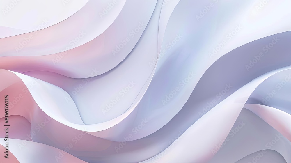 Poster ''abstract composition with minimalistic elements and gentle gradients.''