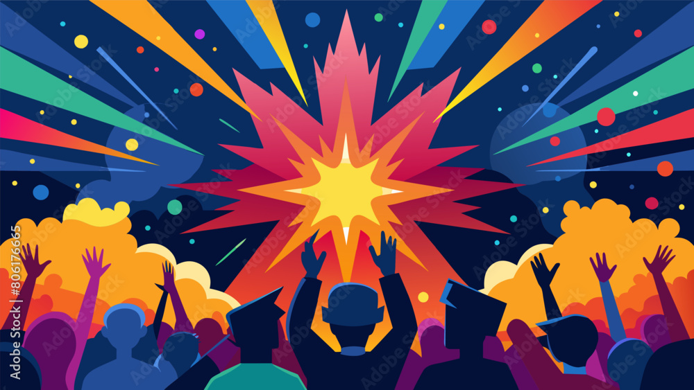 Aufkleber as the fireworks erupted in a dazzling display above they also unleashed a barrage of disorienting s
