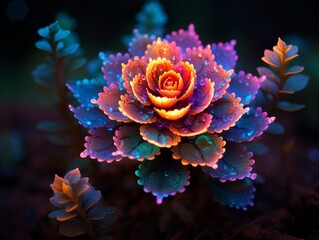 The image is a beautiful flower with vibrant colors
