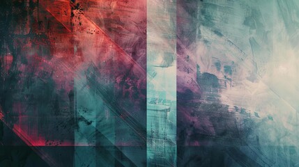 ''Abstract composition with transparent layers and interstellar tones featuring striped patterns