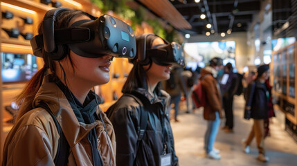 Obraz premium VR innovative technology revolutionizes customer service It provides a personalized experience.
