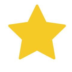 gold star isolated on white 