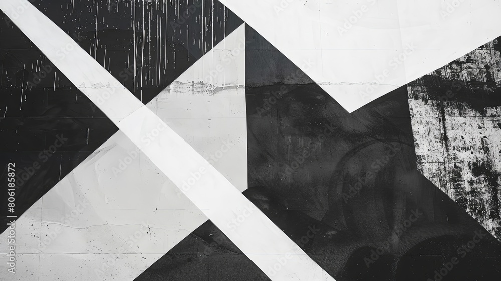 Poster clean and modern abstract composition with sharp angles