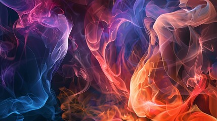 abstract colorful smoke background